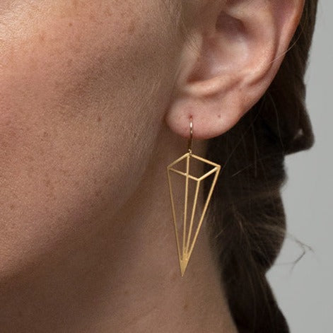 Tall Pyramid Earrings