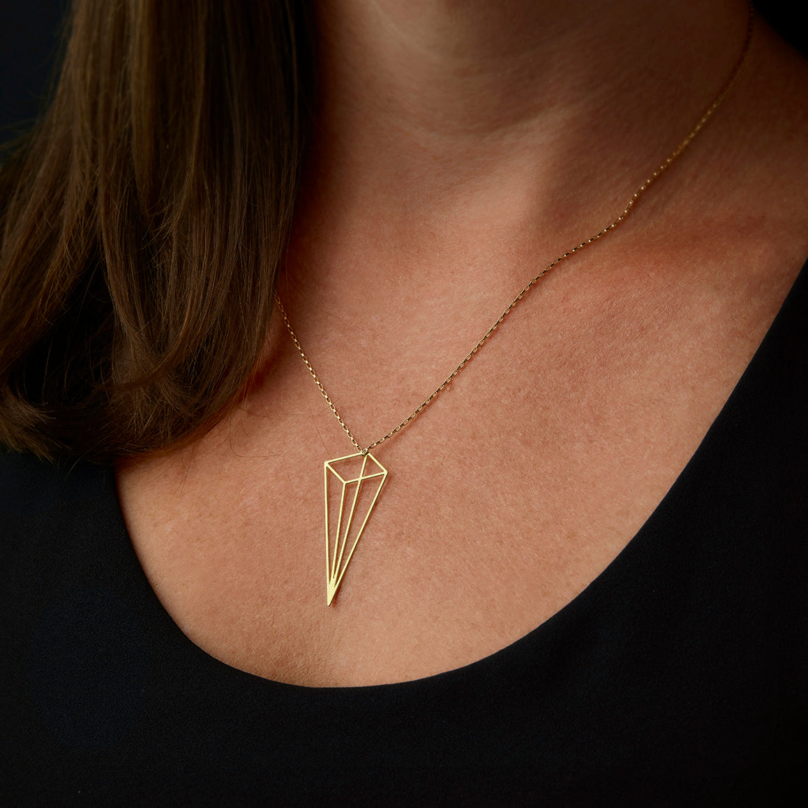 Tall Pyramid Pendant